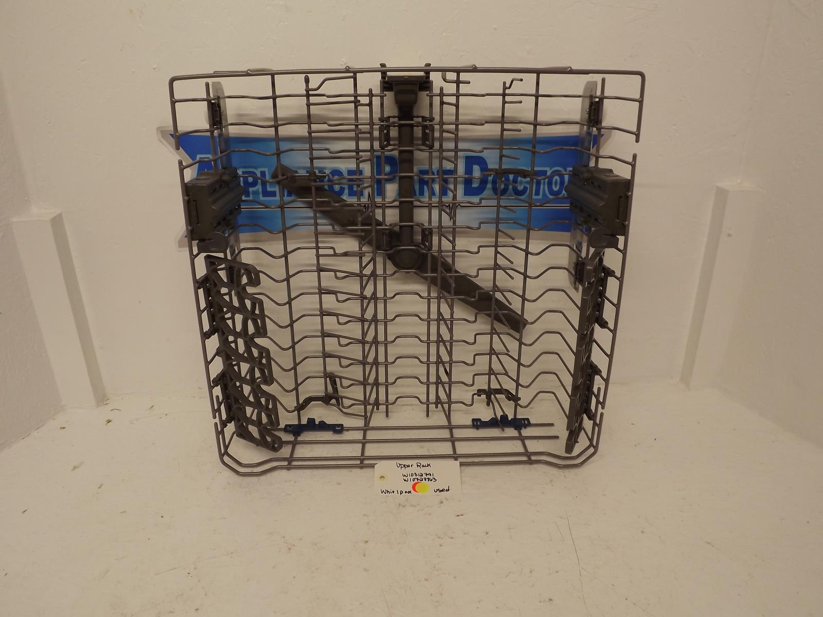 Whirlpool Dishwasher W10312791 W10728863 Upper Rack Used Whirlpool Dishwasher W10312791 W10728863 Upper Rack Used